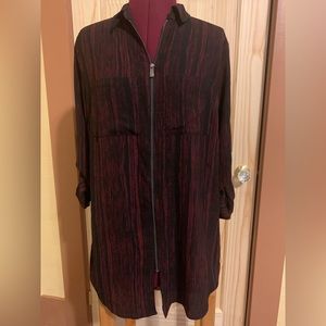 Rock & Republic zip up tunic top.